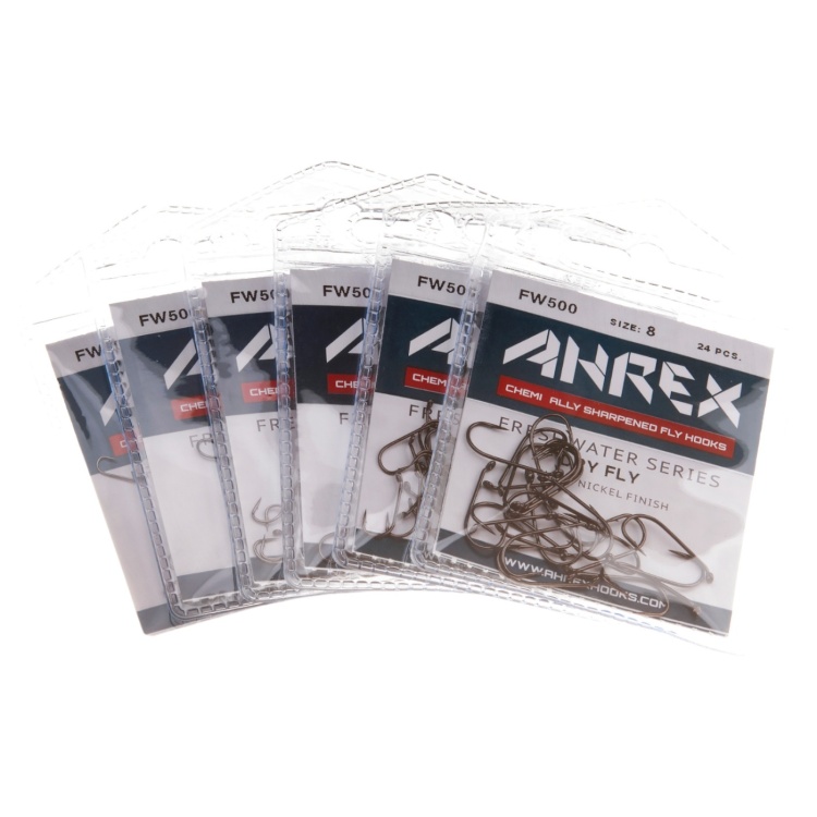 Ahrex Fw500 Dry Fly Traditional Hook Barbed #18 Trout Fly Tying Hooks